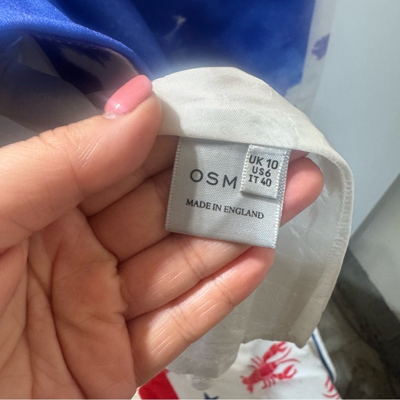 OSMAN Blue and White Sleeveless Dress - Picture 3 of 3